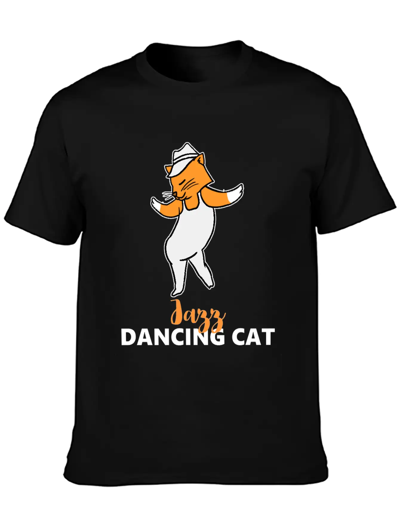 Jazz Dancing Cat Classic Fit Graphic Tee For Daily Comfort – Unisex Cotton Shirt