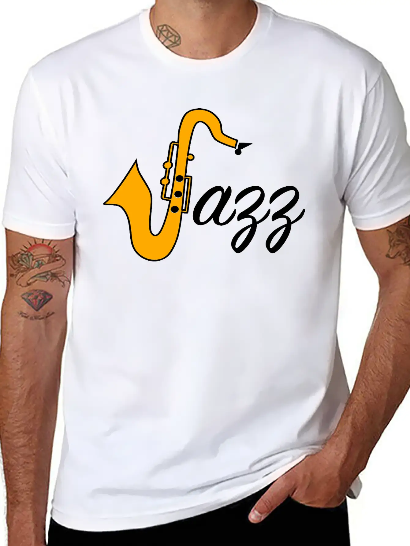 Jazz Essential Cotton Tee For Daily Outfits – Unisex Style
