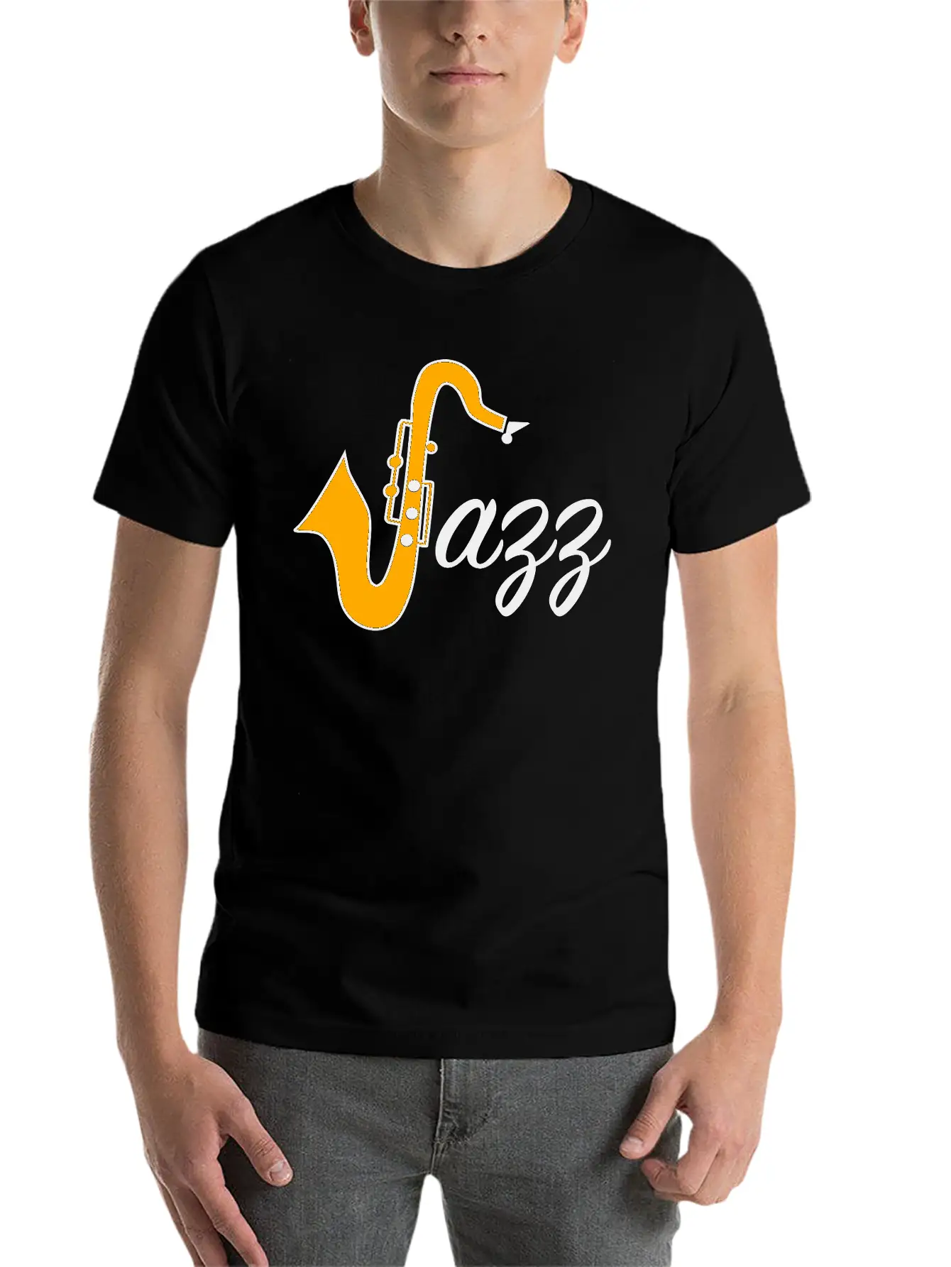 Jazz Essential Cotton Tee For Daily Outfits – Unisex Style