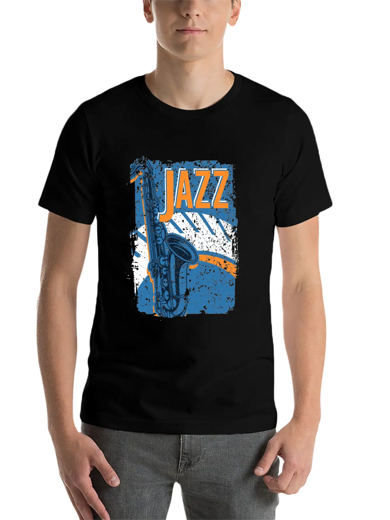 Jazz Music Improvisation Festival Casual Graphic T-Shirt – Simple And Comfortable Daily Wear