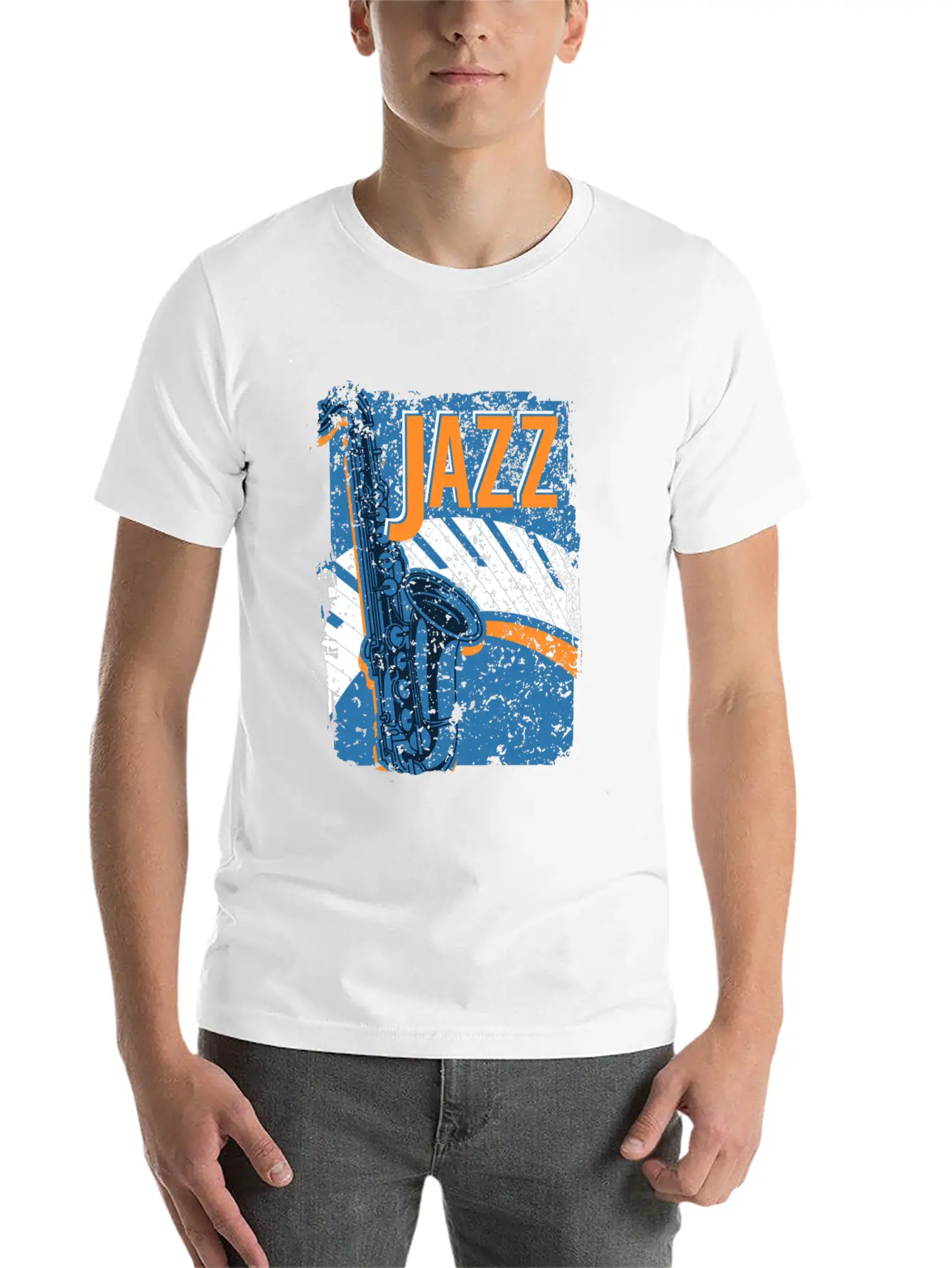 Jazz Music Improvisation Festival Casual Graphic T-Shirt – Simple And Comfortable Daily Wear