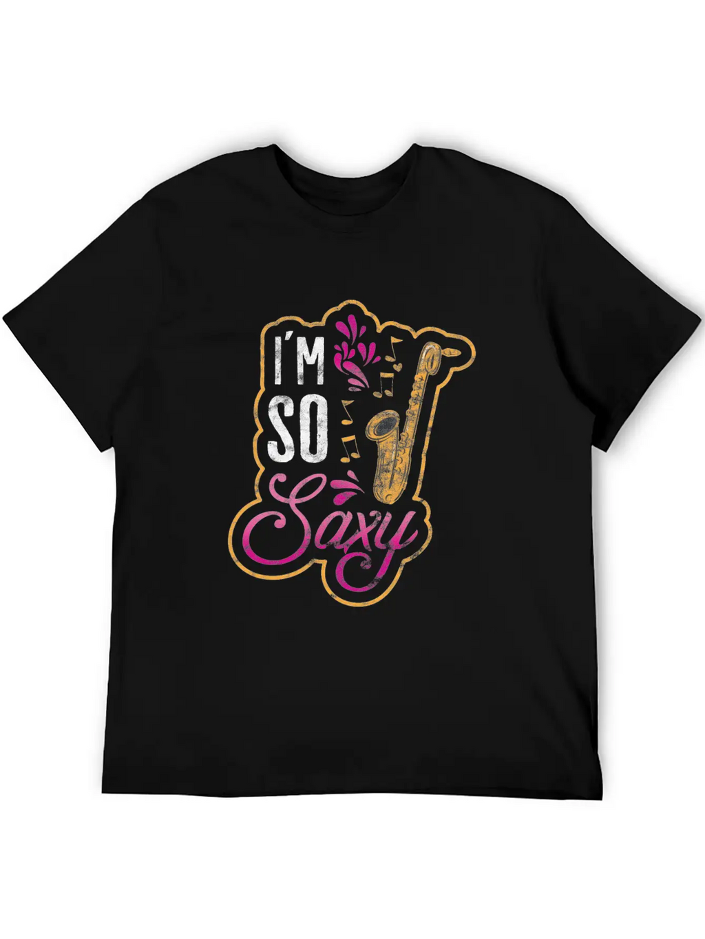 Jazz Music Style Music Band Saxophone Gift Essential Cotton Tee For Daily Outfits – Unisex Style