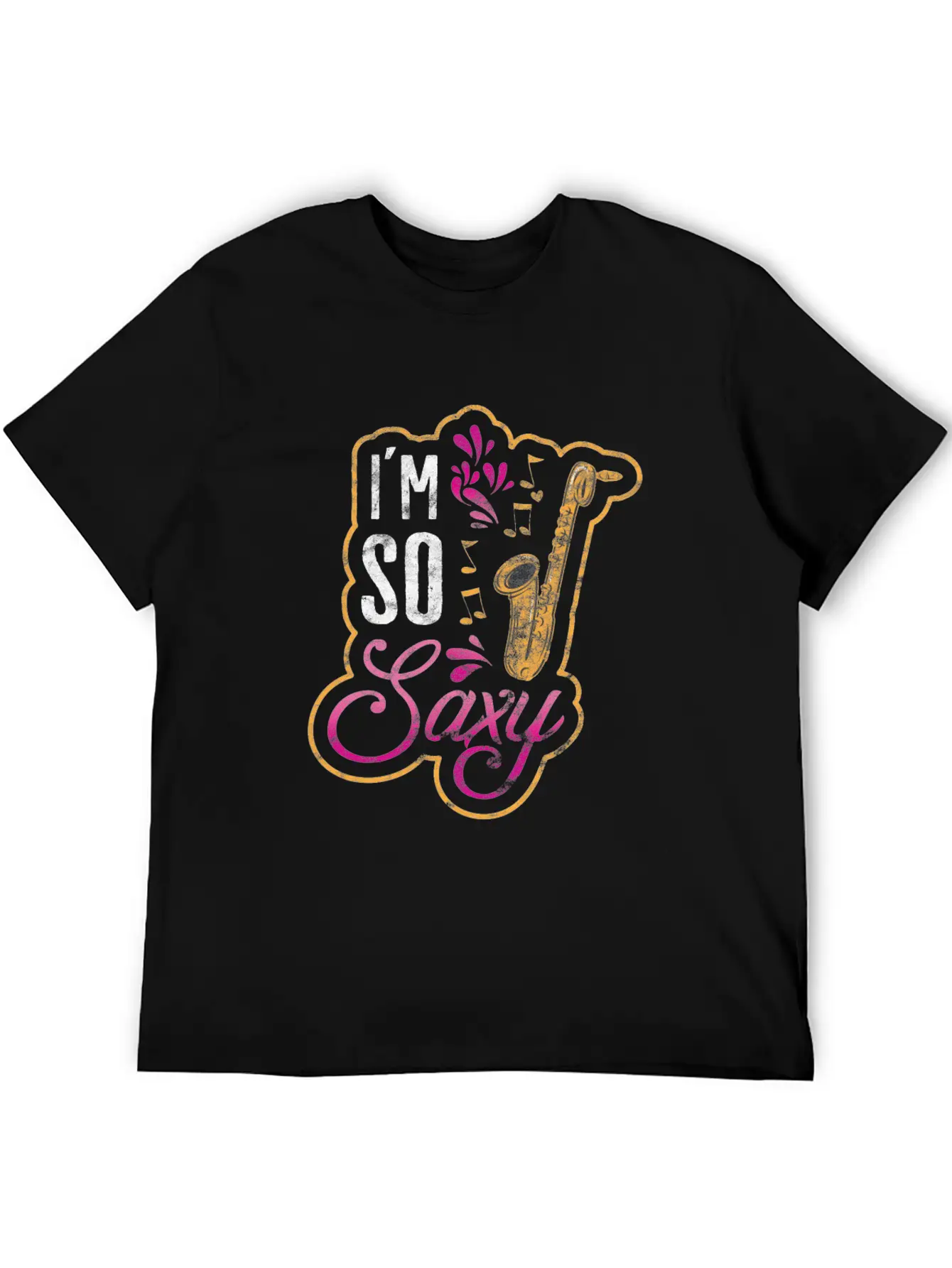 Jazz Music Style Music Band Saxophone Gift Essential Cotton Tee For Daily Outfits – Unisex Style