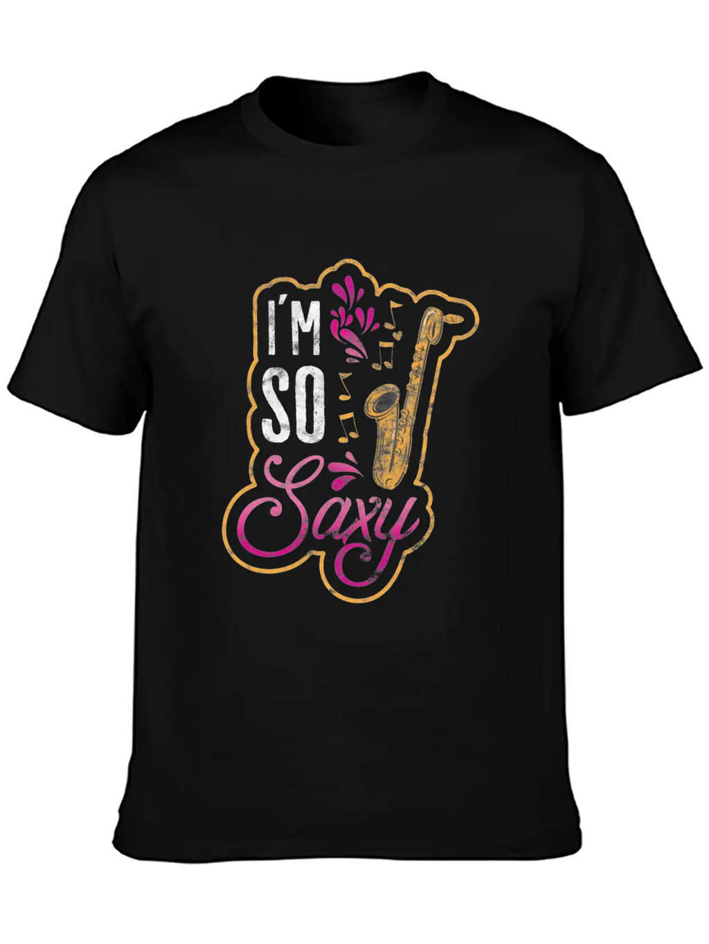 Jazz Music Style Music Band Saxophone Gift Essential Cotton Tee For Daily Outfits – Unisex Style