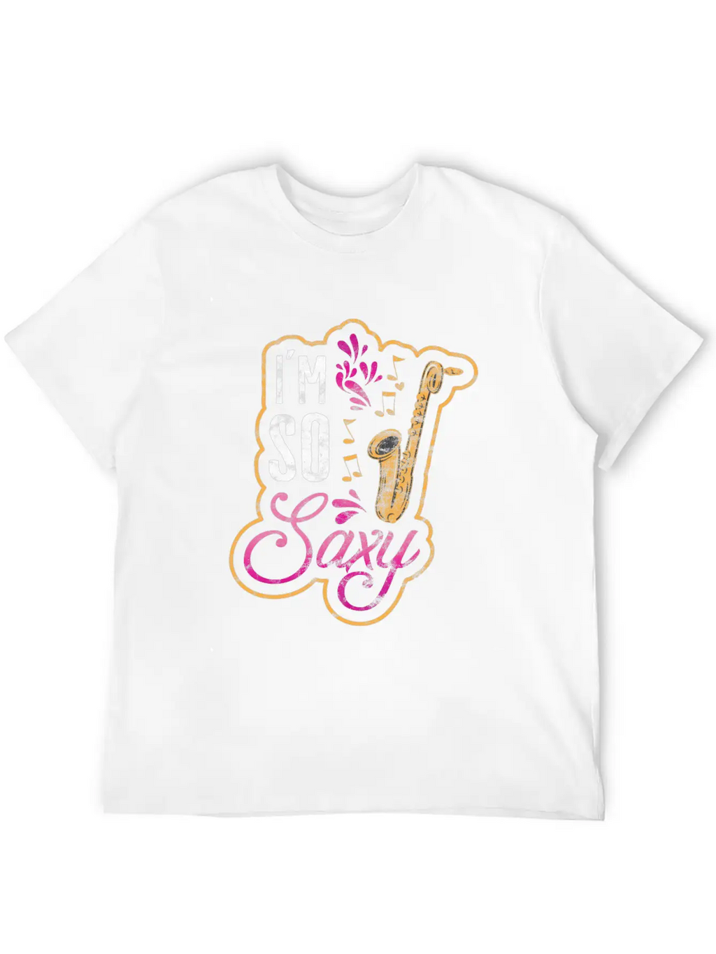 Jazz Music Style Music Band Saxophone Gift Essential Cotton Tee For Daily Outfits – Unisex Style