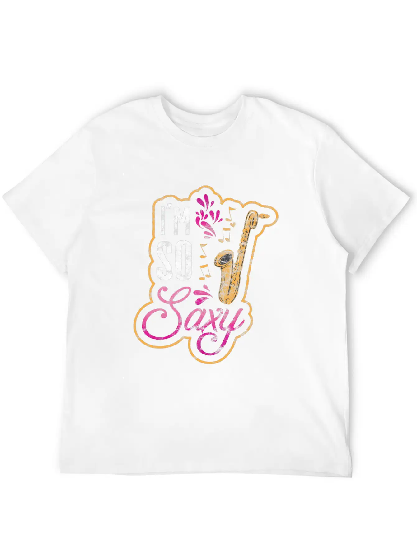 Jazz Music Style Music Band Saxophone Gift Essential Cotton Tee For Daily Outfits – Unisex Style