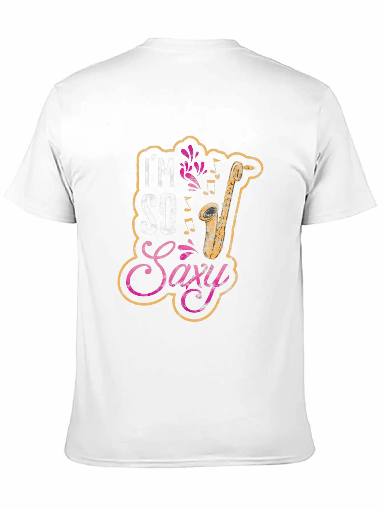 Jazz Music Style Music Band Saxophone Gift Essential Cotton Tee For Daily Outfits – Unisex Style