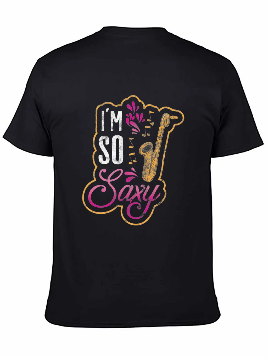 Jazz Music Style Music Band Saxophone Gift Essential Cotton Tee For Daily Outfits – Unisex Style