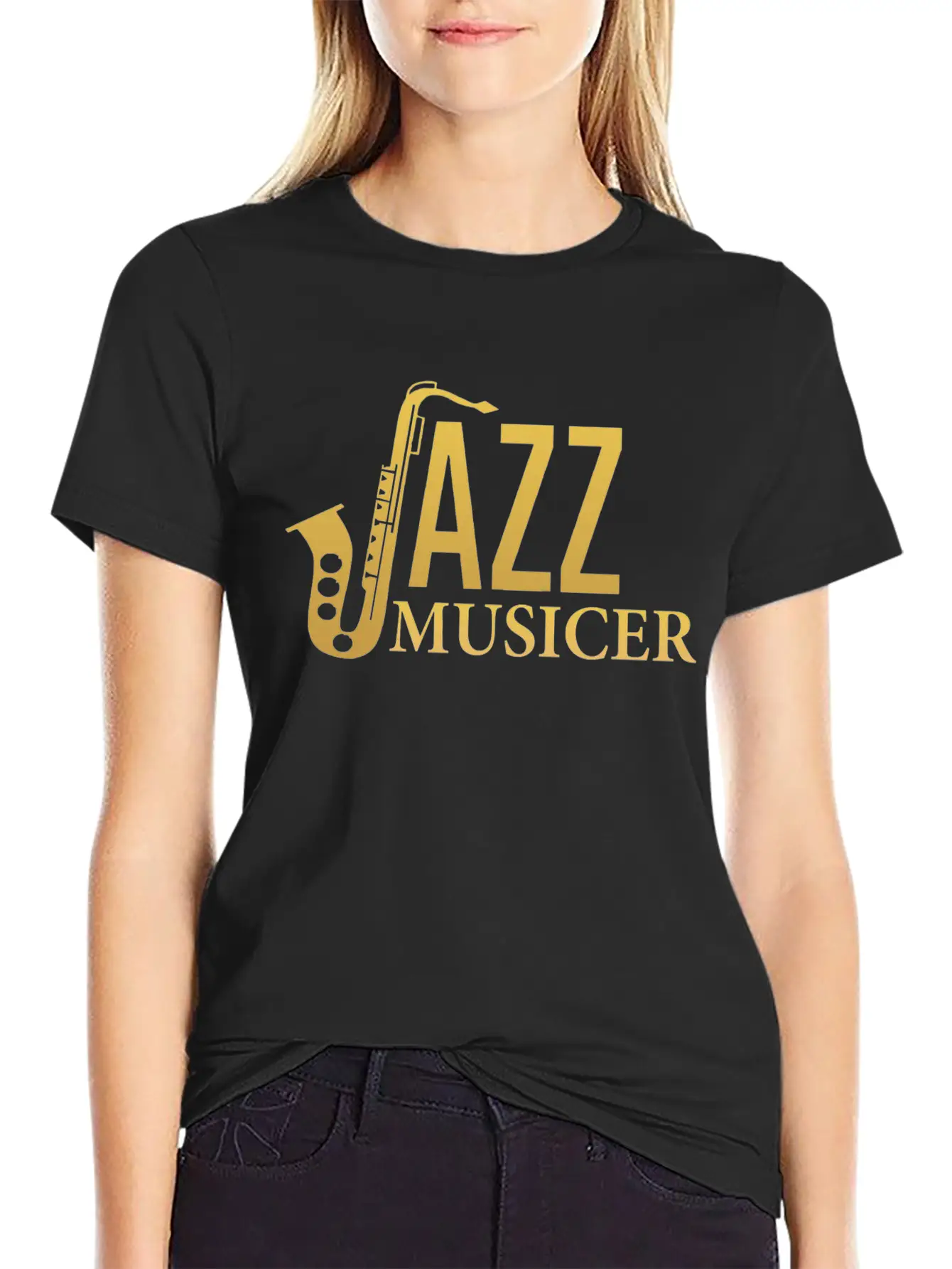 Jazz Musicer Casual Graphic T-Shirt – Simple And Comfortable Daily Wear