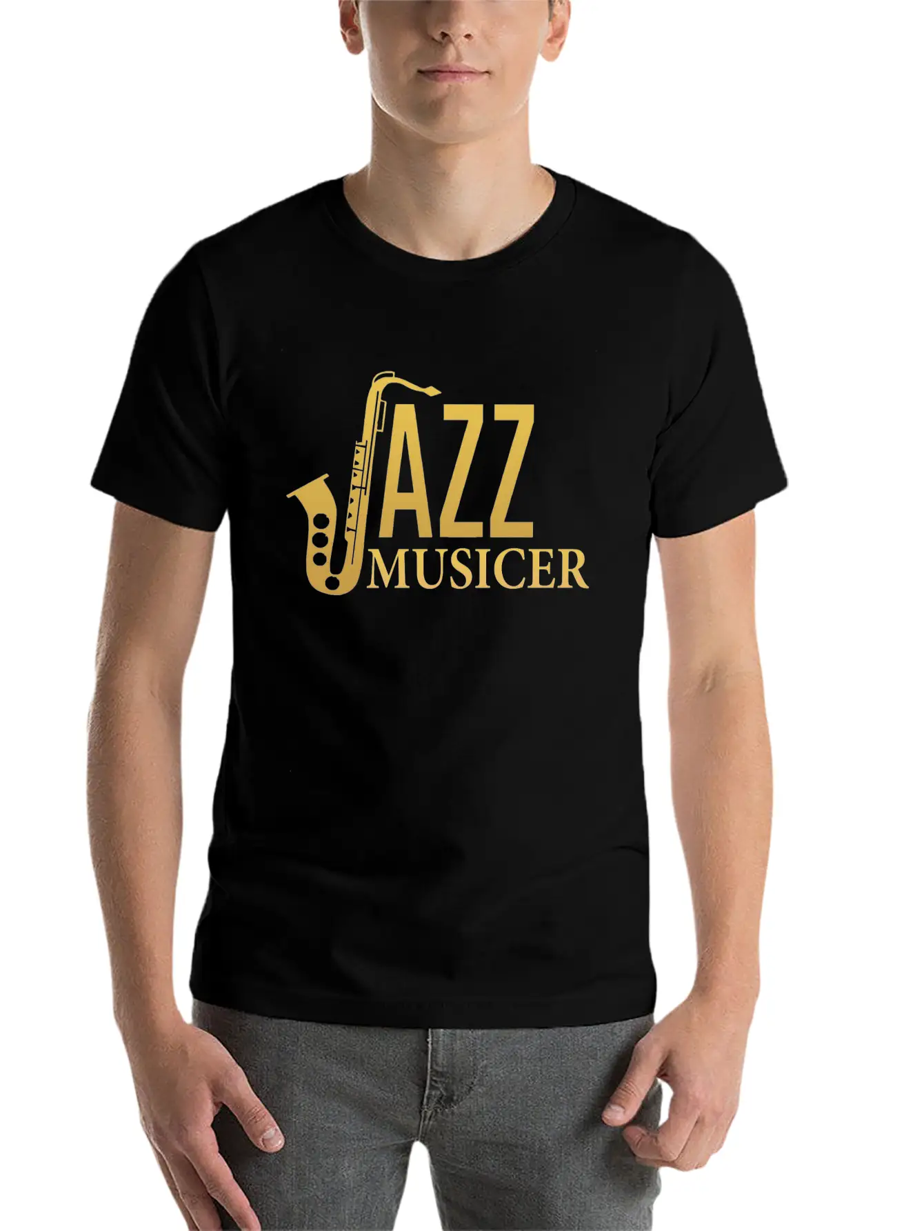 Jazz Musicer Casual Graphic T-Shirt – Simple And Comfortable Daily Wear