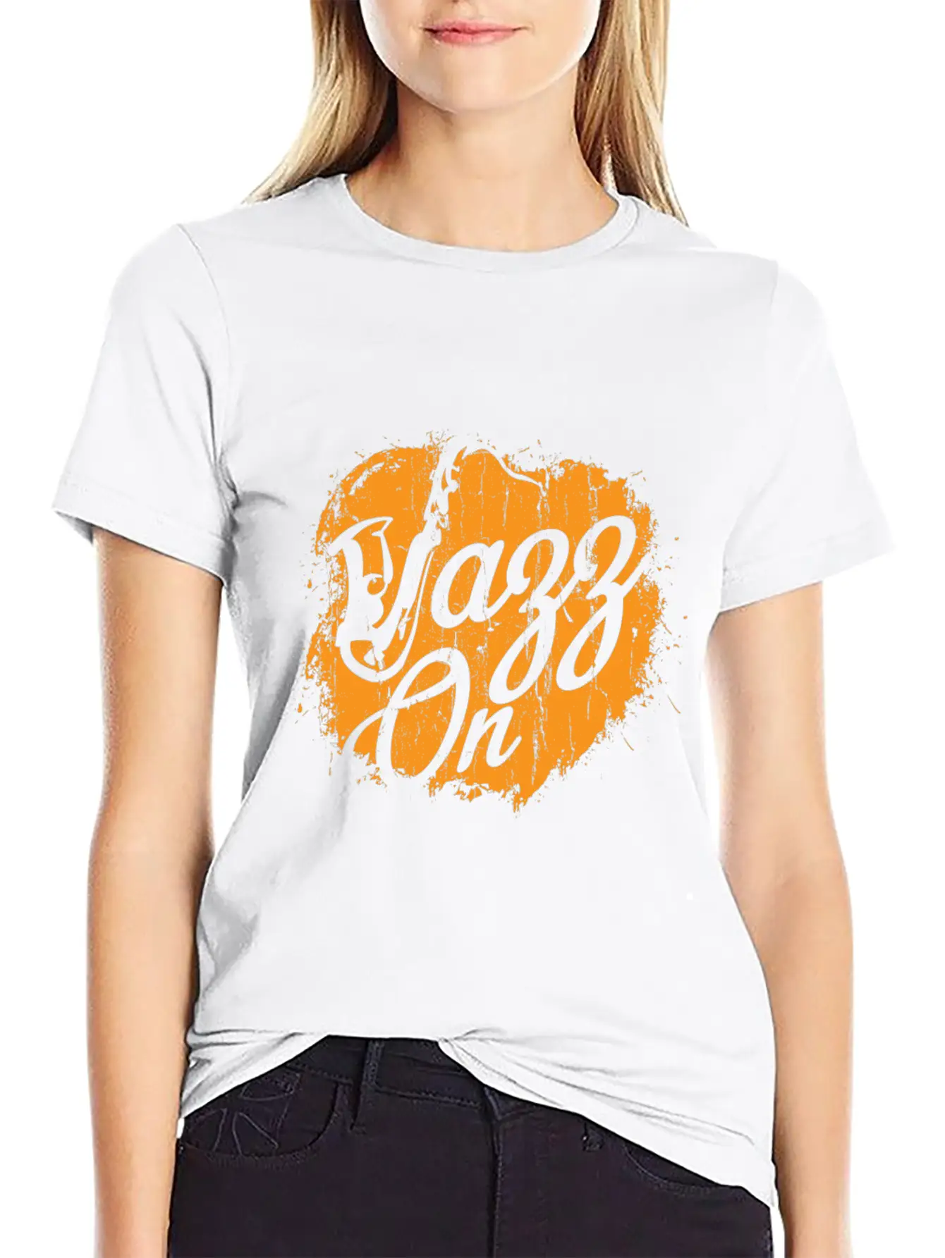 Jazz On - Saxophone Music Gift Breathable Graphic T-Shirt – Perfect For Casual Days