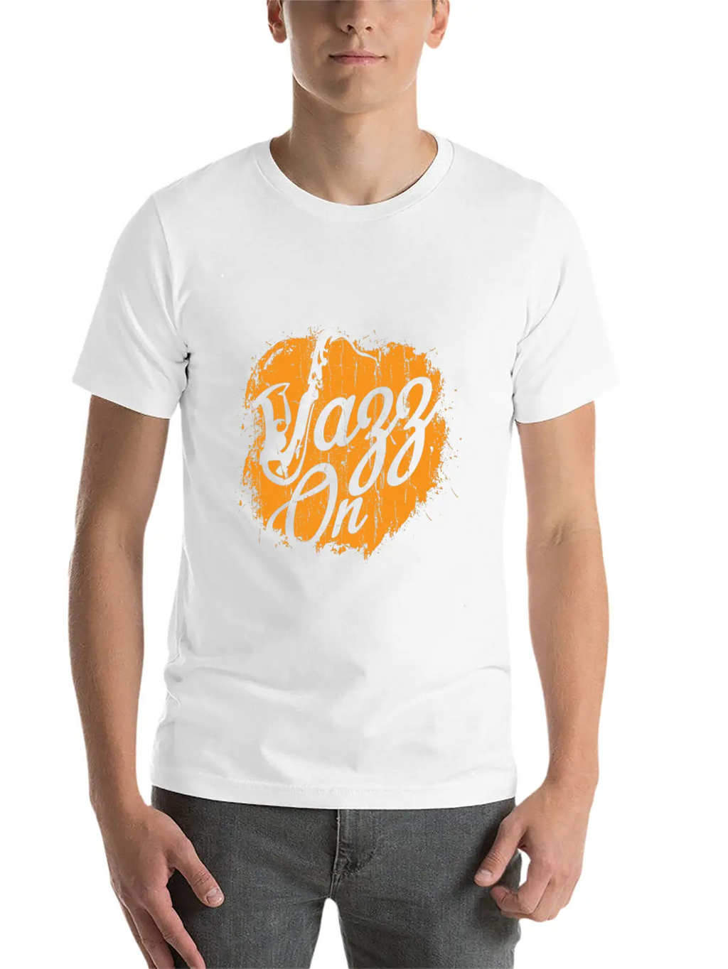 Jazz On - Saxophone Music Gift Breathable Graphic T-Shirt – Perfect For Casual Days
