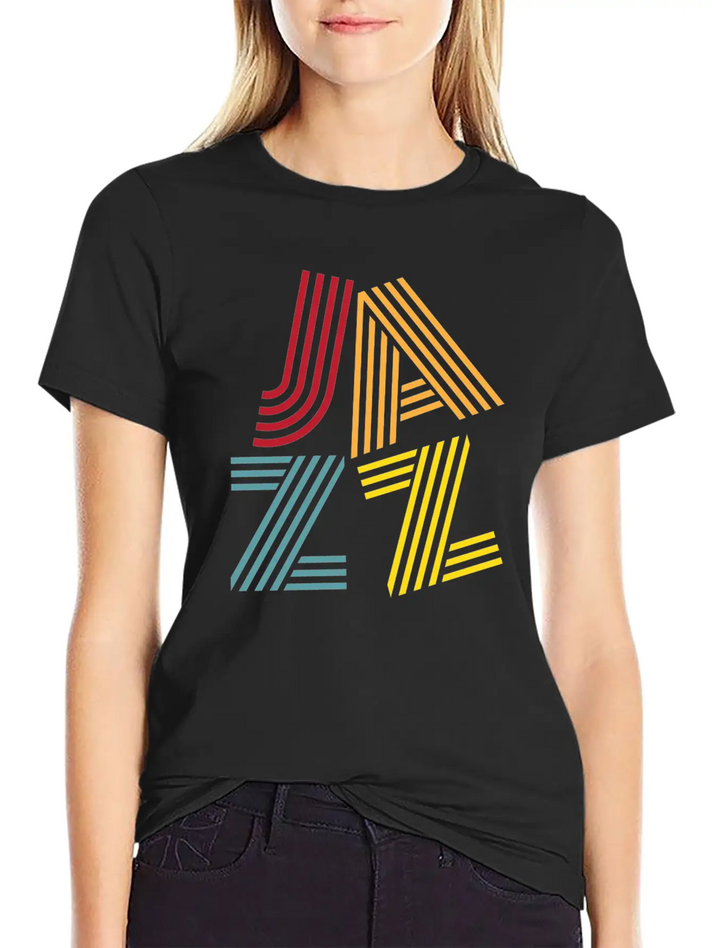 Jazz Vintage Unisex Casual T-Shirt – Clean Design For Daily Comfort