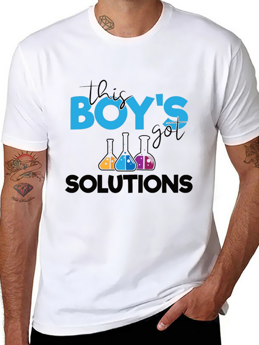 Boys Got Solutions Science T-Shirt