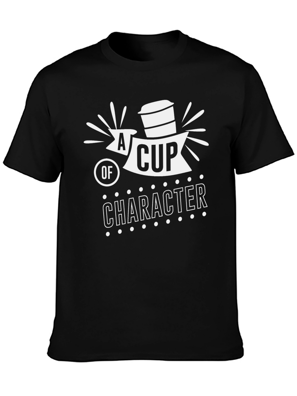 A Cup of Character Black Graphic Tee