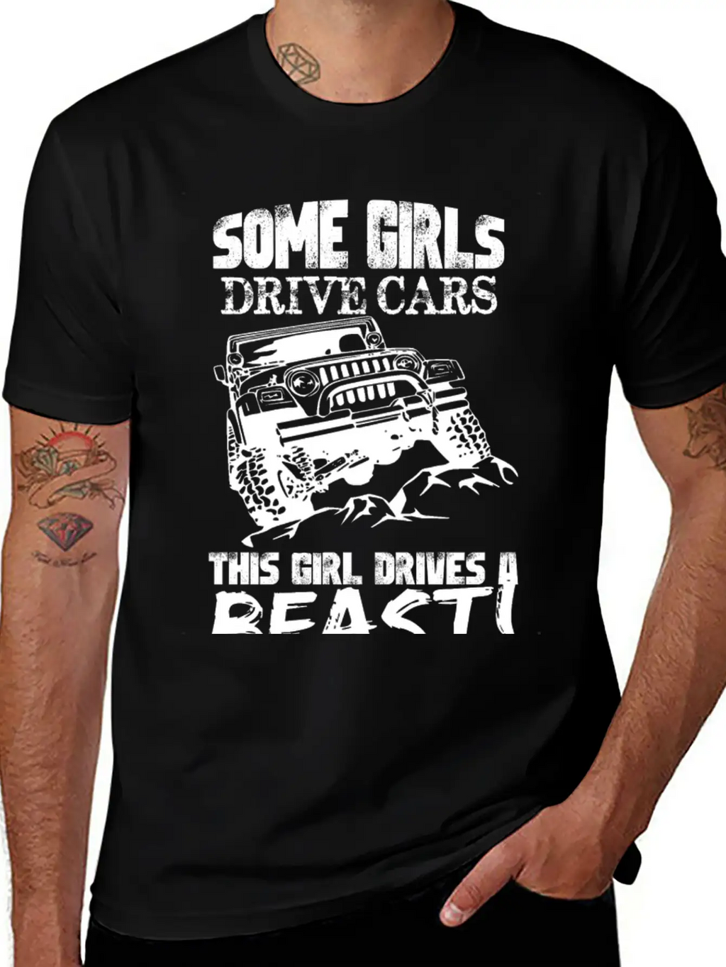 Jeep - Jeep - Some Girl Drive Cars, This Girl Dr Unisex Casual T-Shirt – Clean Design For Daily Comfort