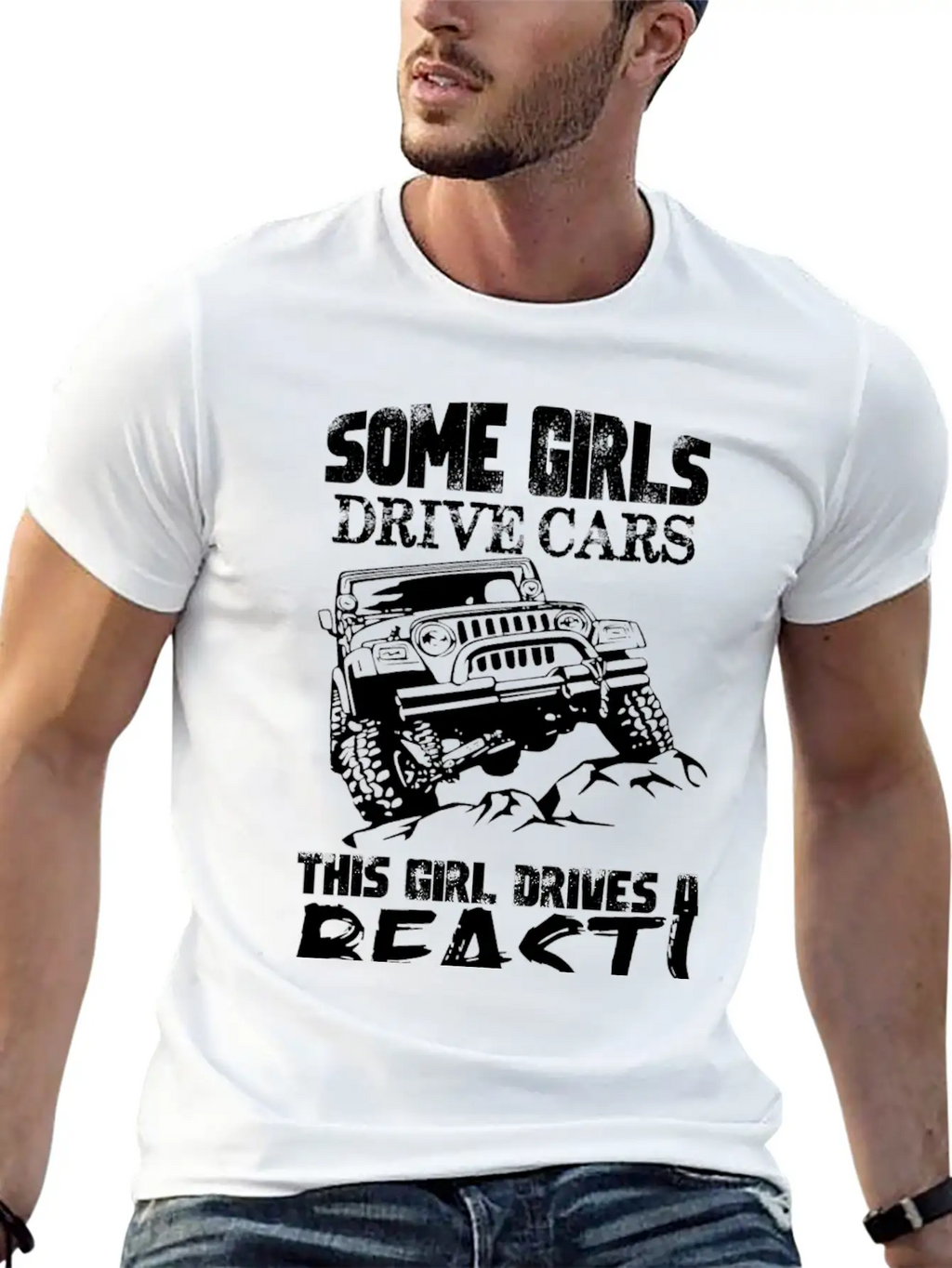 Jeep - Jeep - Some Girl Drive Cars, This Girl Dr Unisex Casual T-Shirt – Clean Design For Daily Comfort