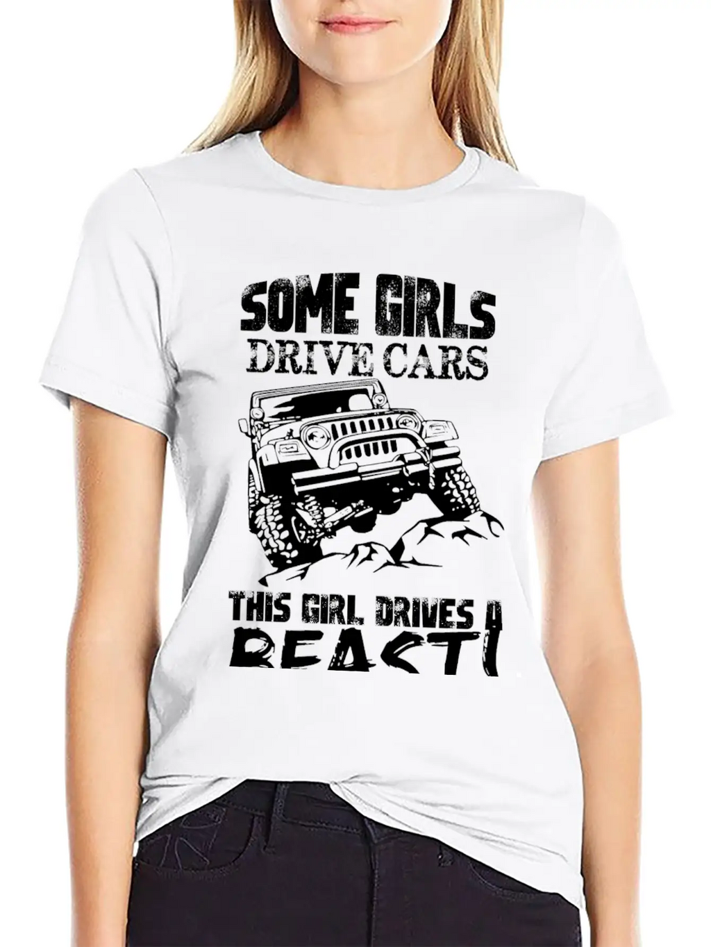 Jeep - Jeep - Some Girl Drive Cars, This Girl Dr Unisex Casual T-Shirt – Clean Design For Daily Comfort