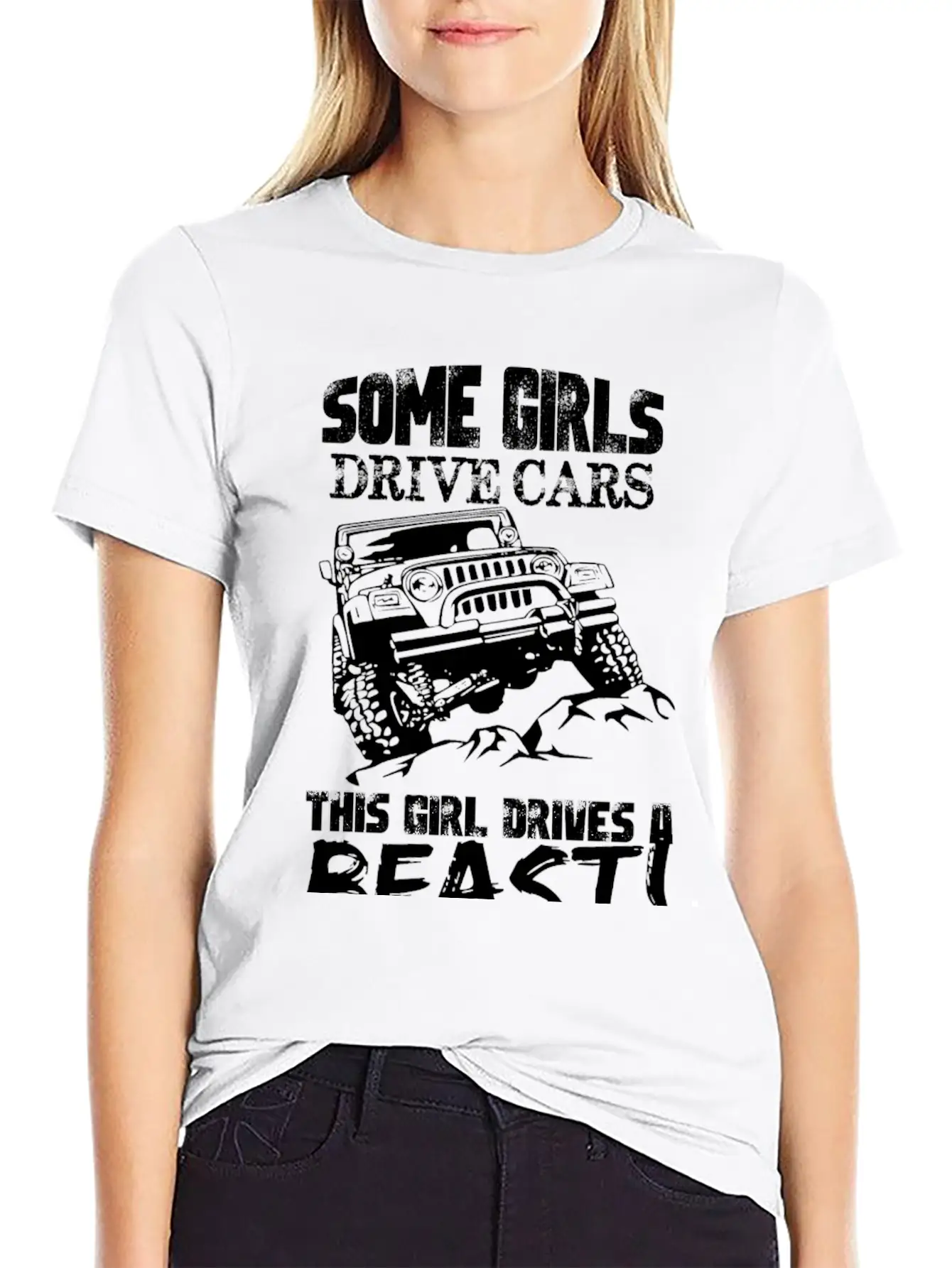 Jeep - Jeep - Some Girl Drive Cars, This Girl Dr Unisex Casual T-Shirt – Clean Design For Daily Comfort