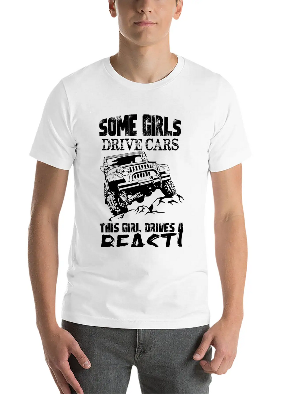 Jeep - Jeep - Some Girl Drive Cars, This Girl Dr Unisex Casual T-Shirt – Clean Design For Daily Comfort