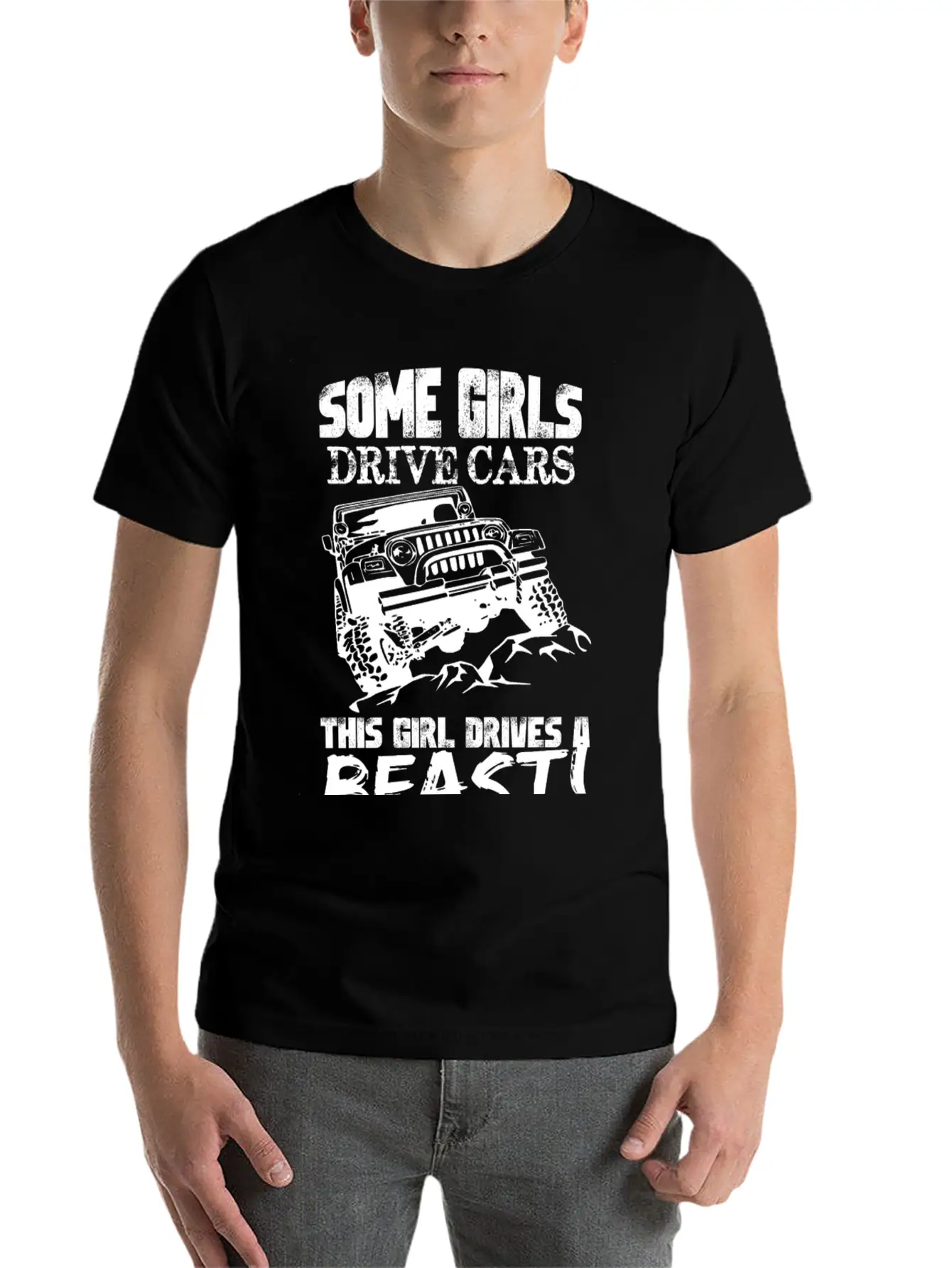 Jeep - Jeep - Some Girl Drive Cars, This Girl Dr Unisex Casual T-Shirt – Clean Design For Daily Comfort