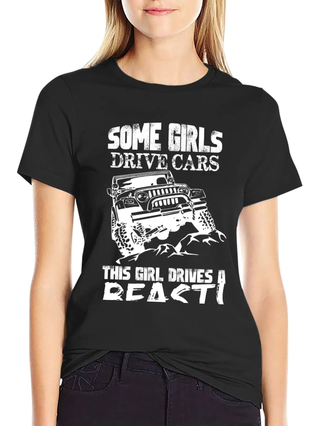 Jeep - Jeep - Some Girl Drive Cars, This Girl Dr Unisex Casual T-Shirt – Clean Design For Daily Comfort