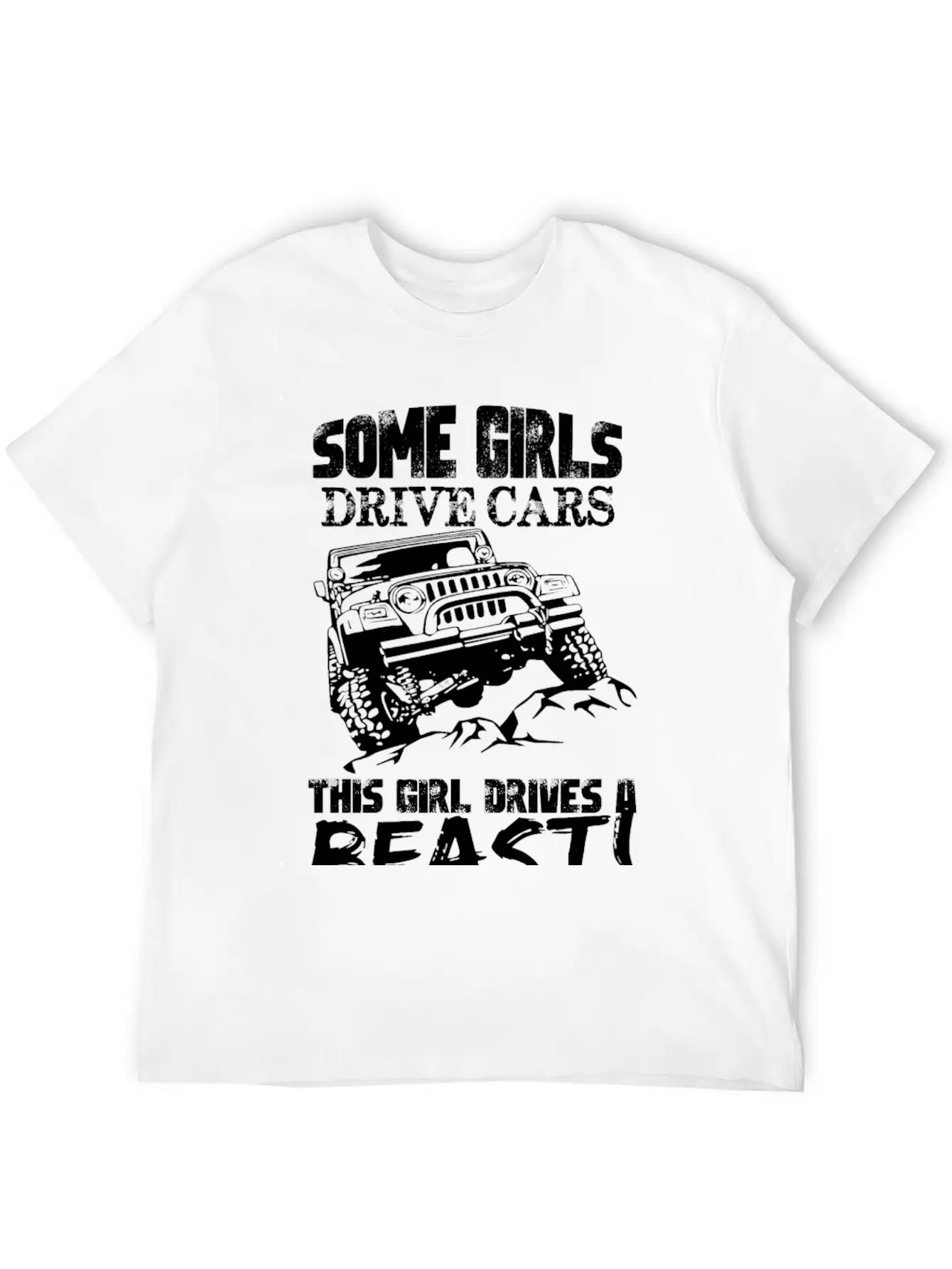 Jeep - Jeep - Some Girl Drive Cars, This Girl Dr Unisex Casual T-Shirt – Clean Design For Daily Comfort