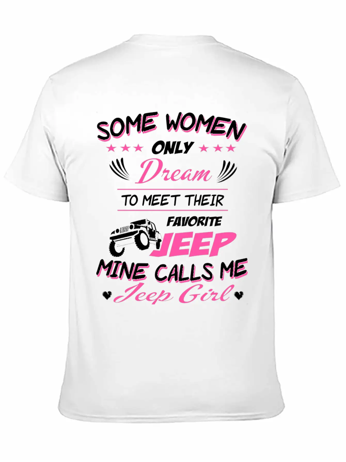 Jeep - My Favorite Jeep Calls Me Jeep Girl Unisex Short Sleeve Soft Cotton T-Shirt – Casual Everyday Wear