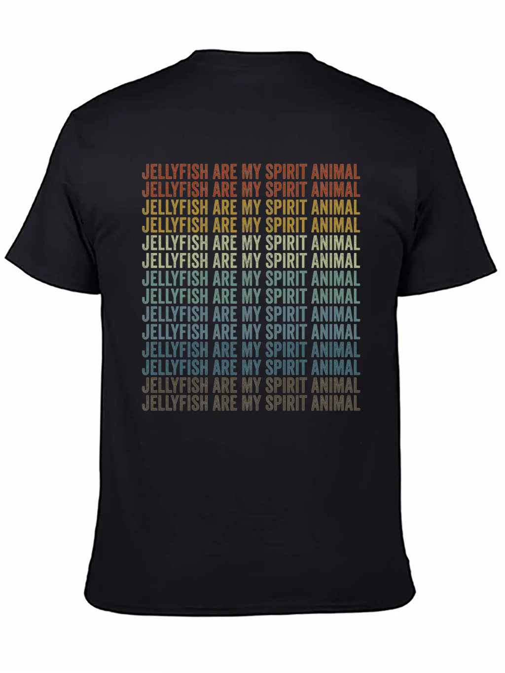 Jellyfish Are My Spirit Animal Jellyfish Unisex Short Sleeve Soft Cotton T-Shirt – Casual Everyday Wear
