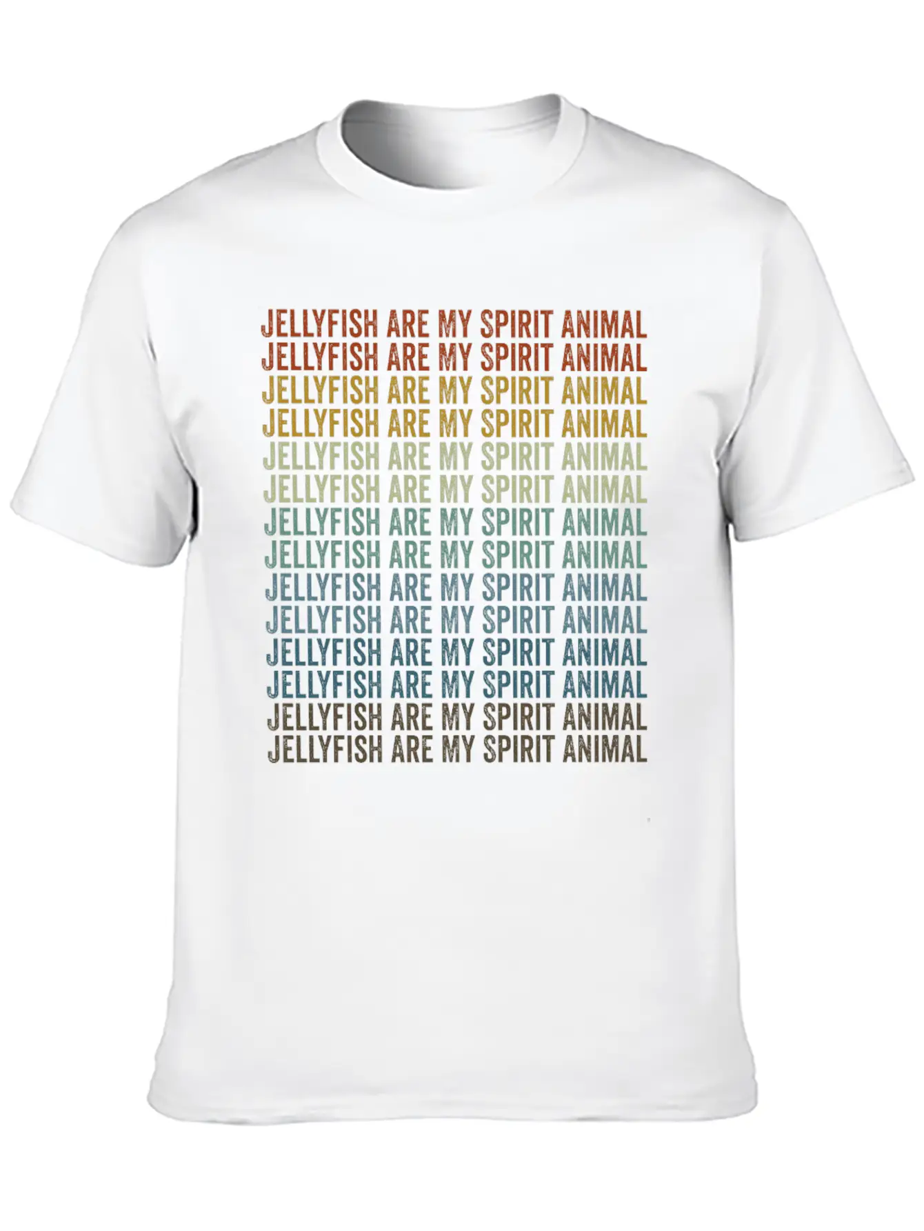 Jellyfish Are My Spirit Animal Jellyfish Unisex Short Sleeve Soft Cotton T-Shirt – Casual Everyday Wear