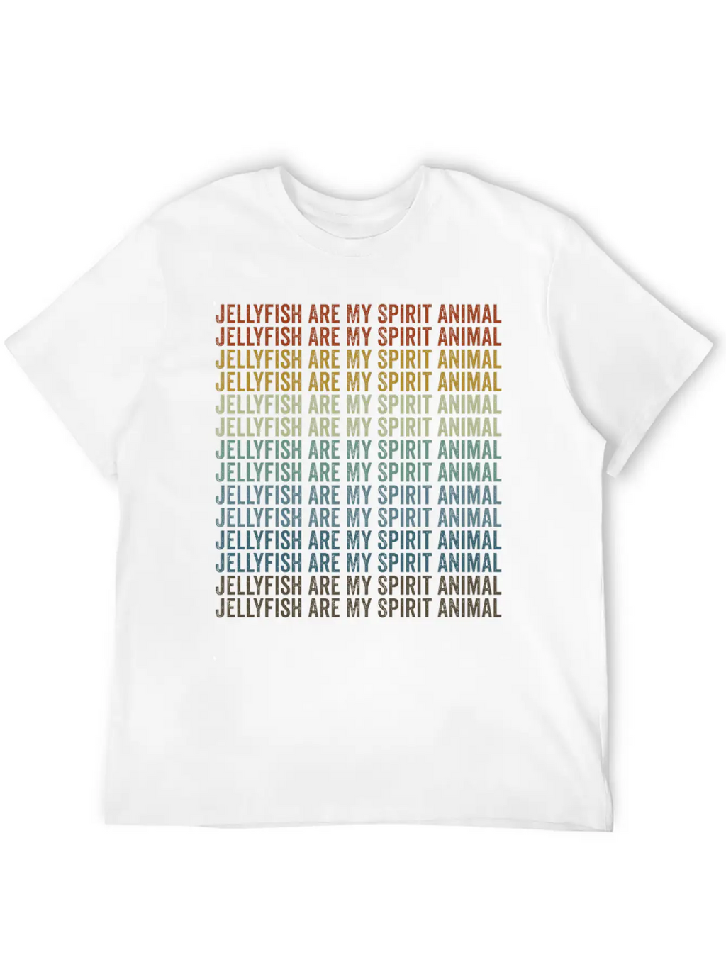 Jellyfish Are My Spirit Animal Jellyfish Unisex Short Sleeve Soft Cotton T-Shirt – Casual Everyday Wear