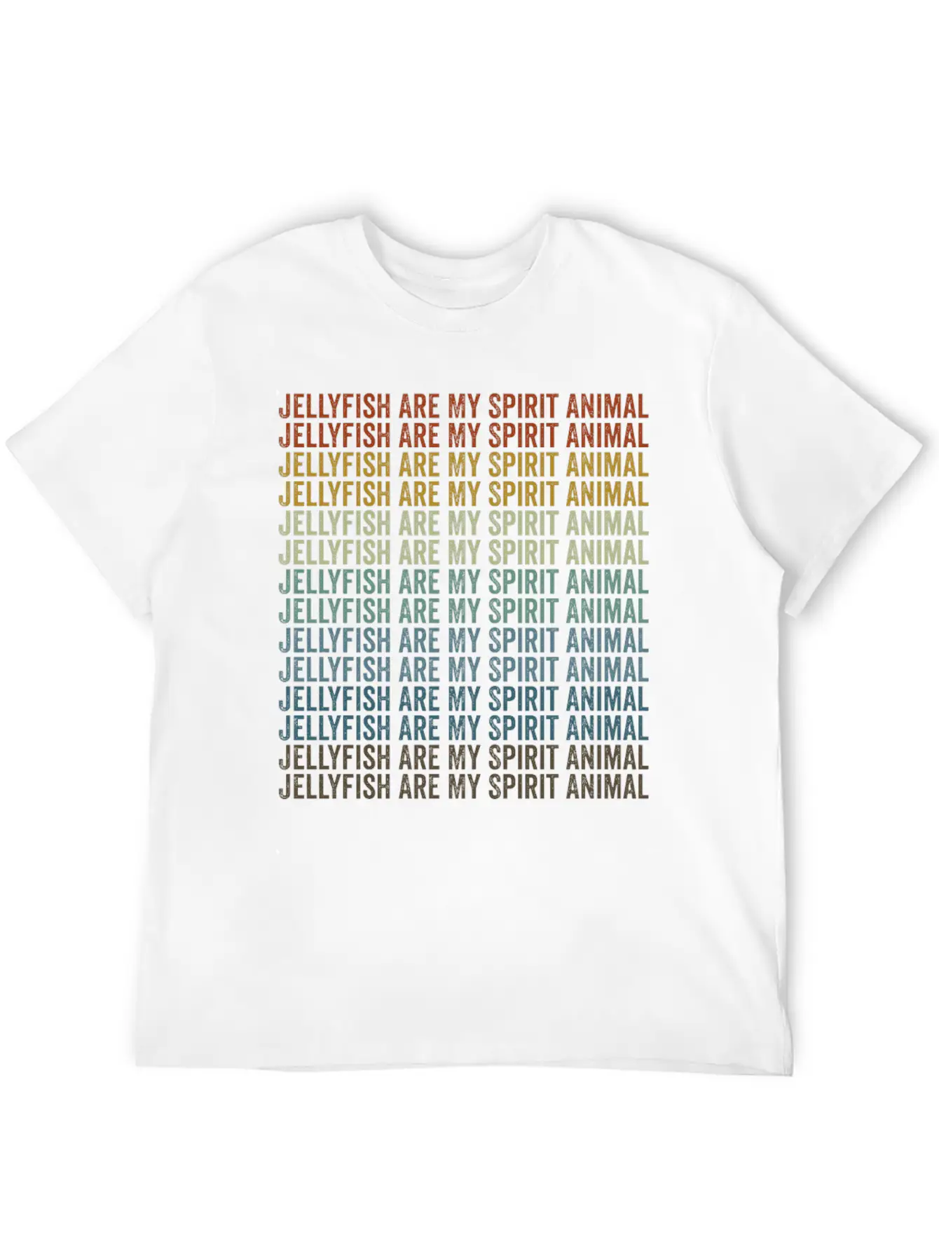 Jellyfish Are My Spirit Animal Jellyfish Unisex Short Sleeve Soft Cotton T-Shirt – Casual Everyday Wear