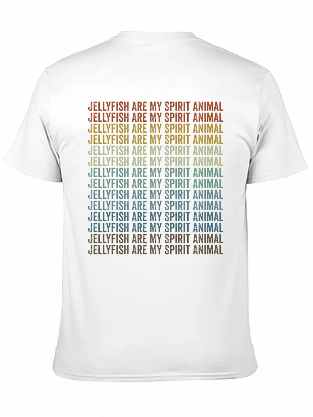 Jellyfish Are My Spirit Animal Jellyfish Unisex Short Sleeve Soft Cotton T-Shirt – Casual Everyday Wear