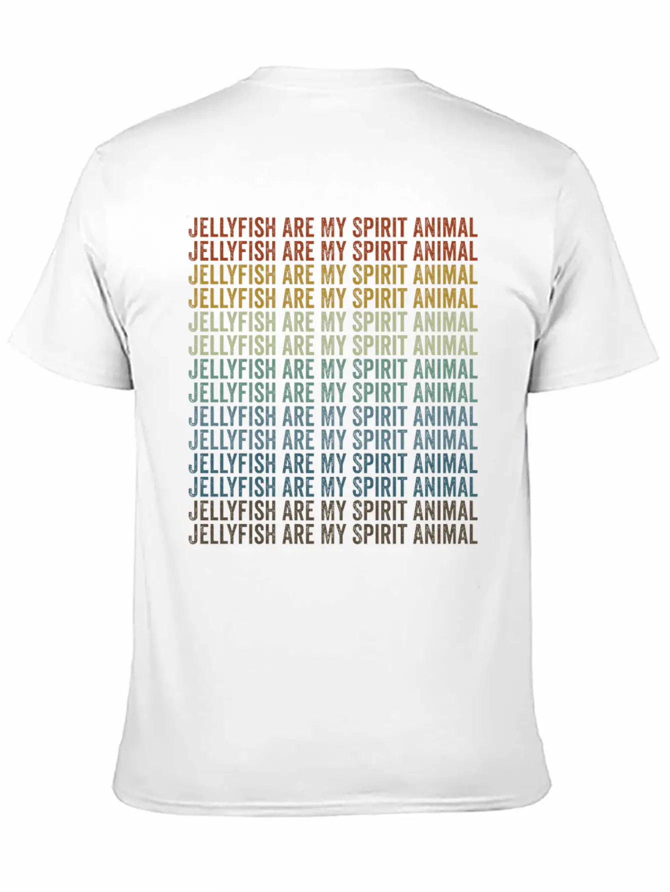 Jellyfish Are My Spirit Animal Jellyfish Unisex Short Sleeve Soft Cotton T-Shirt – Casual Everyday Wear