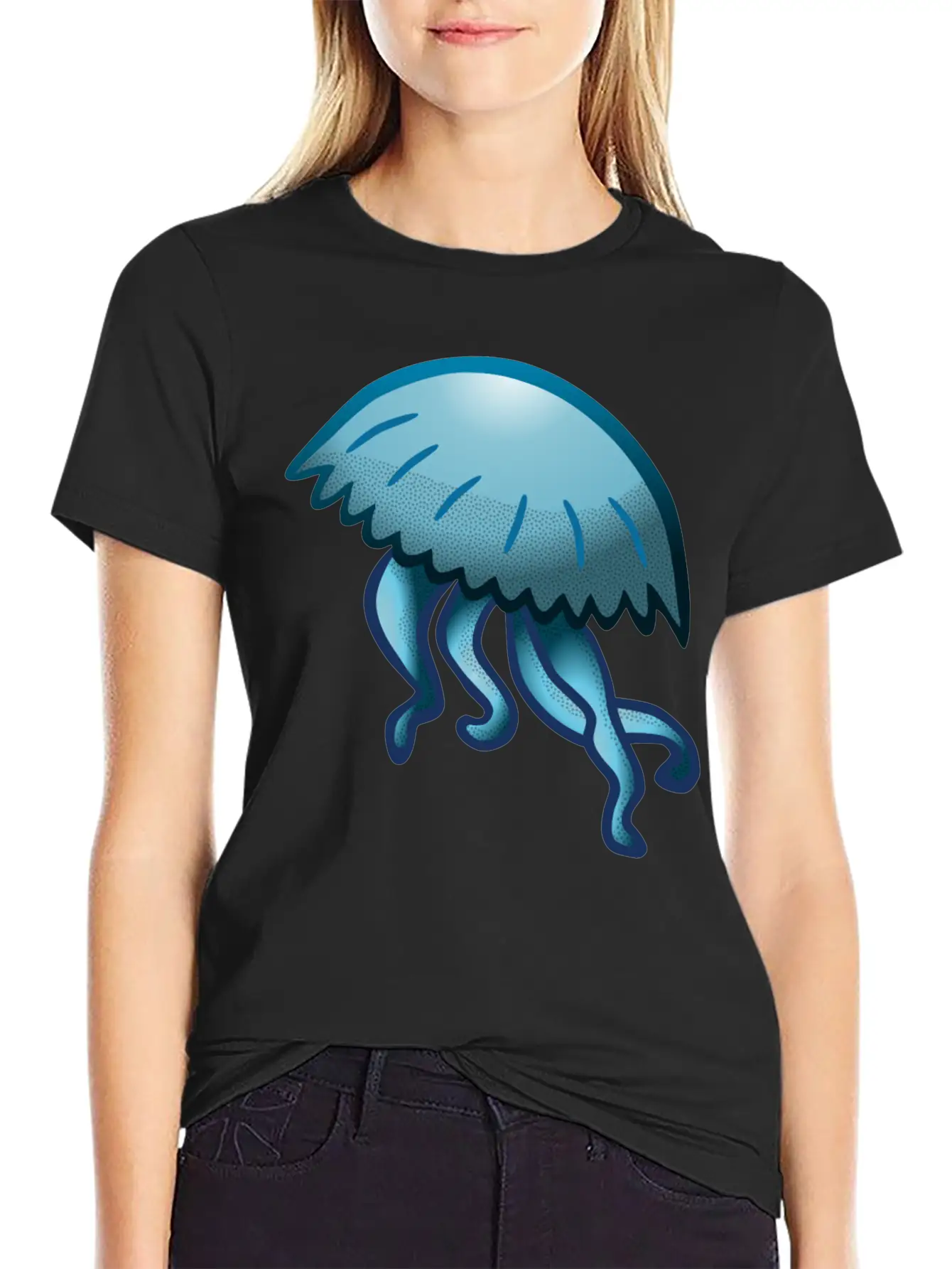 Jellyfish Coloured Unisex Casual T-Shirt – Clean Design For Daily Comfort