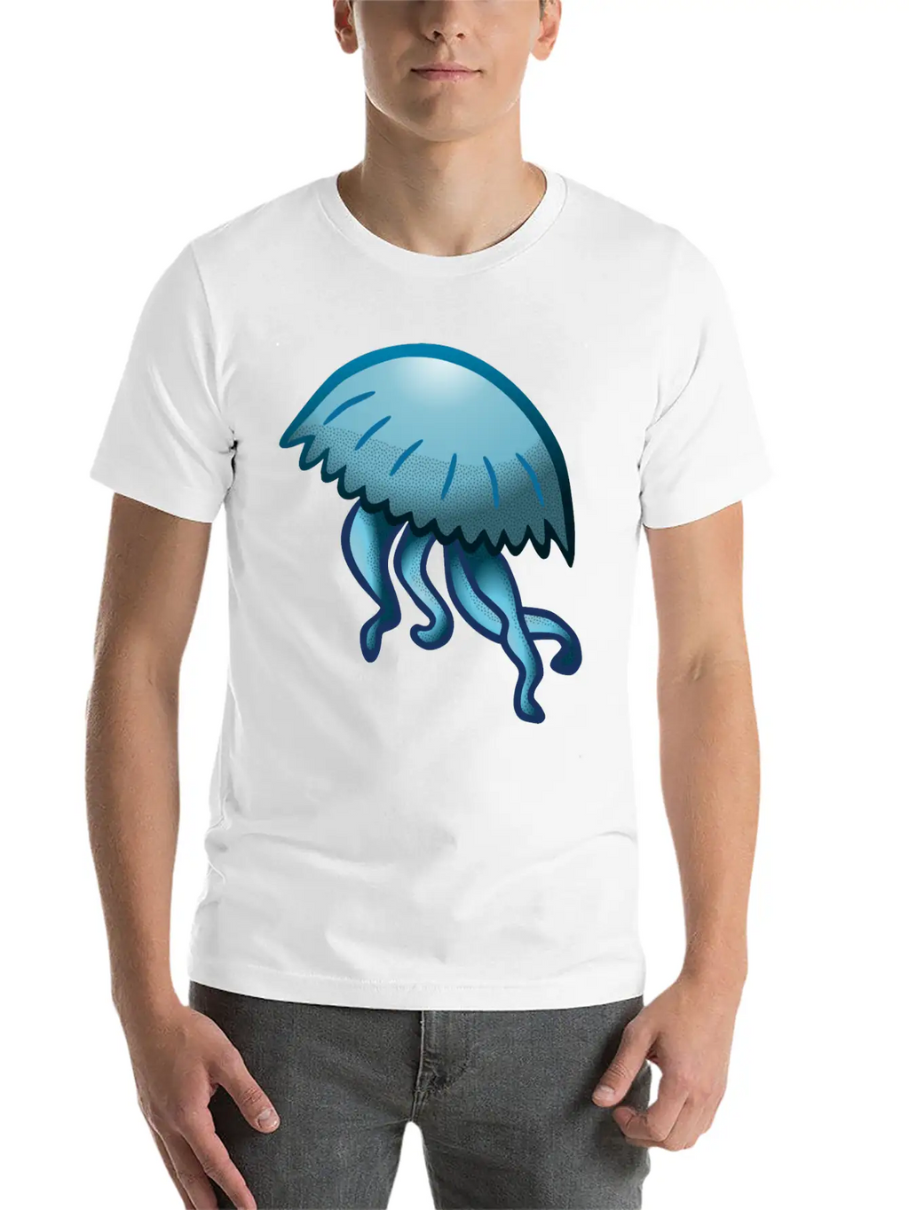 Jellyfish Coloured Unisex Casual T-Shirt – Clean Design For Daily Comfort