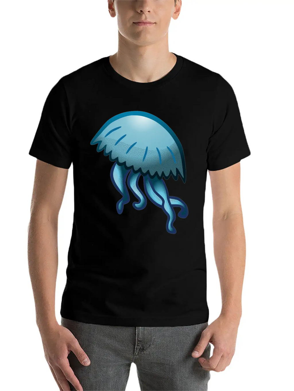 Jellyfish Coloured Unisex Casual T-Shirt – Clean Design For Daily Comfort