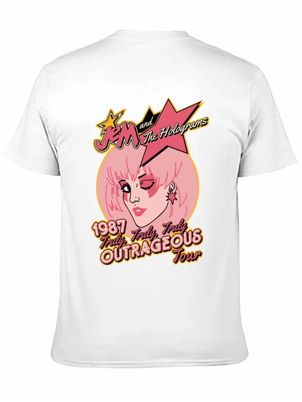 Jem Outrageous Tour Classic Fit Graphic Tee For Daily Comfort – Unisex Cotton Shirt