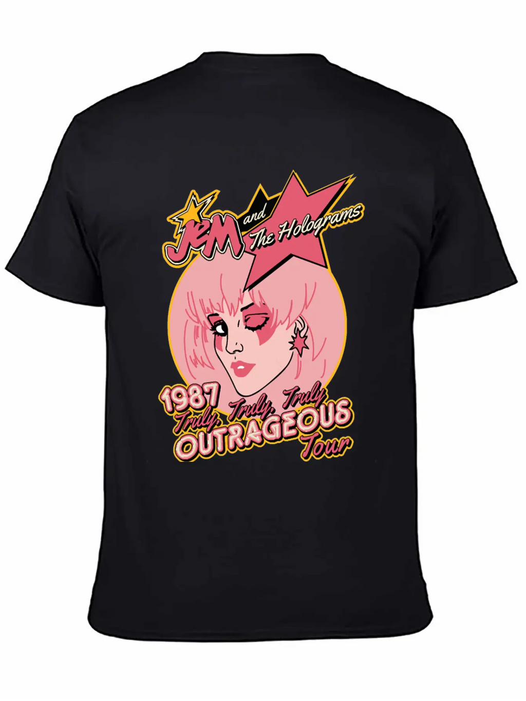 Jem Outrageous Tour Classic Fit Graphic Tee For Daily Comfort – Unisex Cotton Shirt