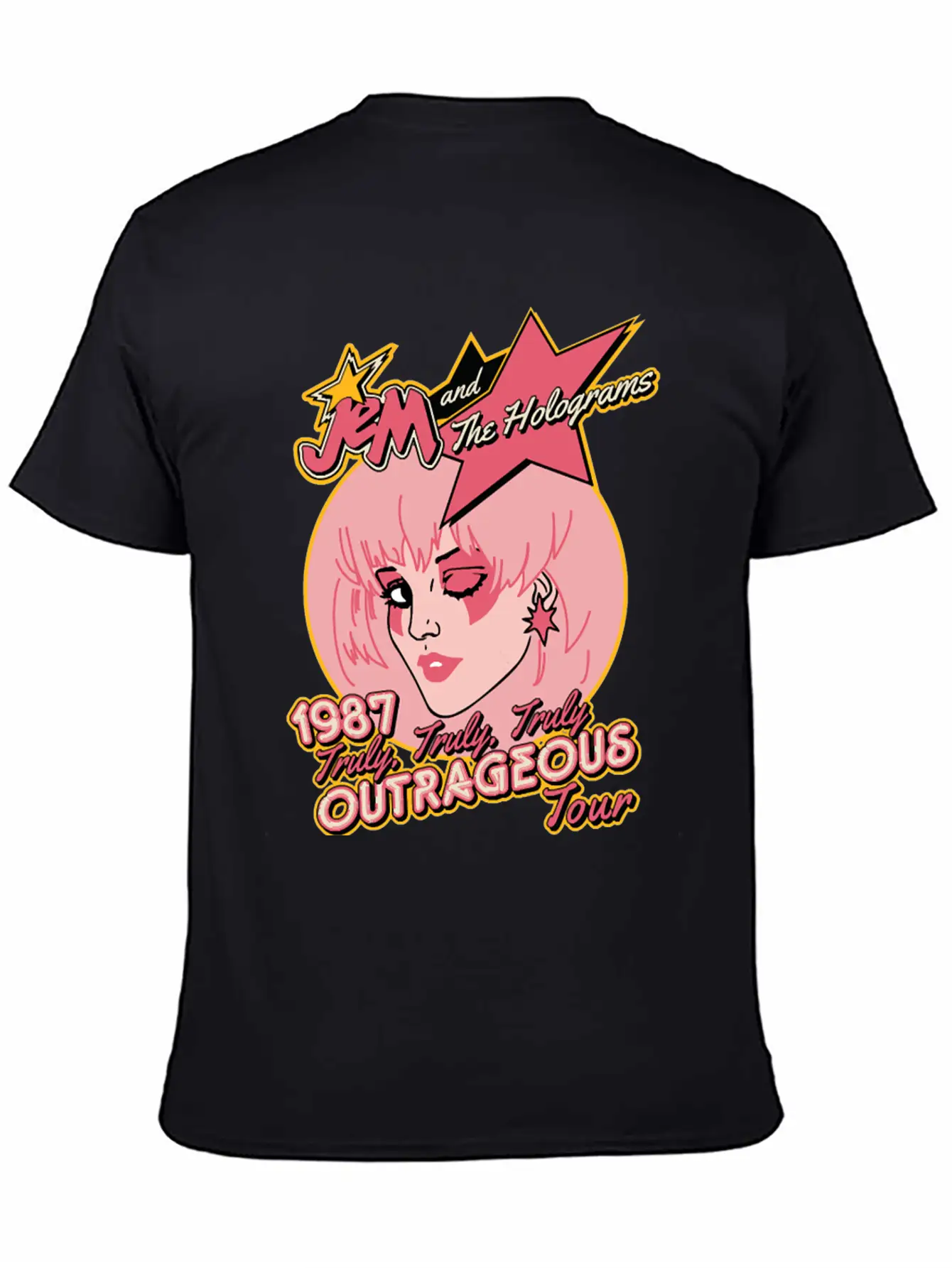 Jem Outrageous Tour Classic Fit Graphic Tee For Daily Comfort – Unisex Cotton Shirt