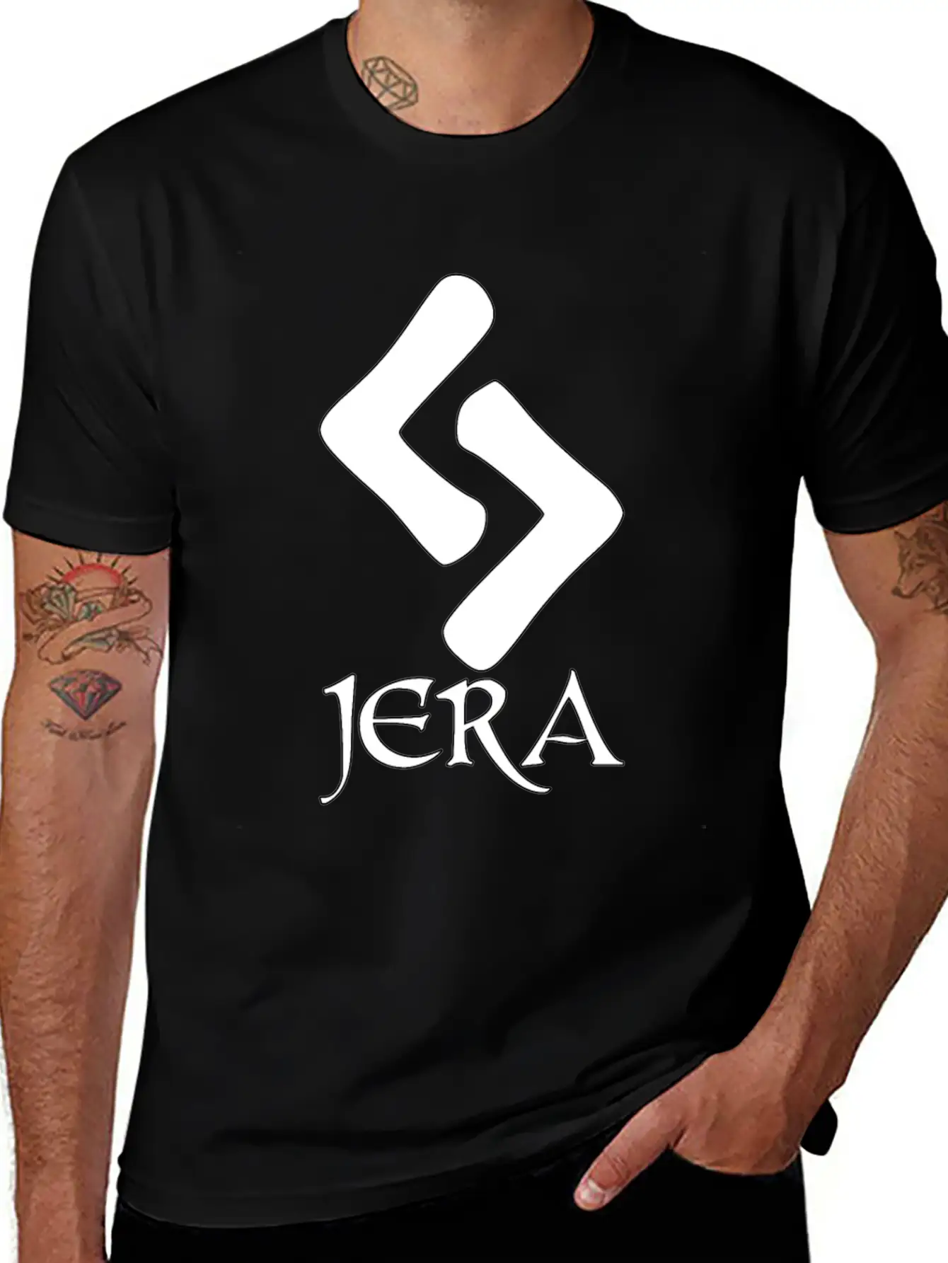 Jera Rune Protection Rune Magical Powers Casual Graphic T-Shirt – Simple And Comfortable Daily Wear