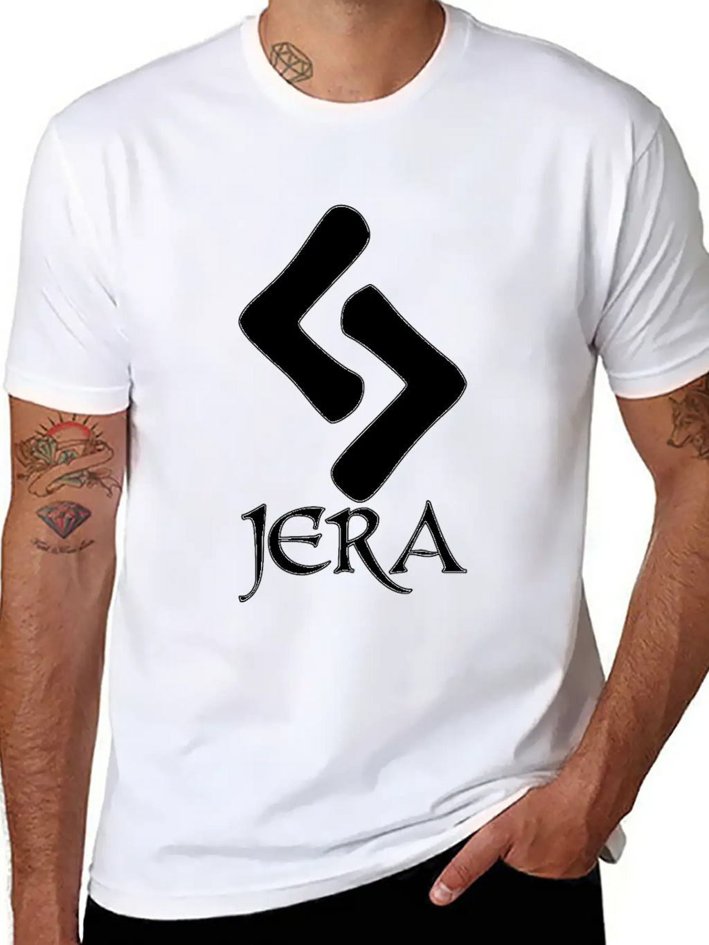Jera Rune Protection Rune Magical Powers Casual Graphic T-Shirt – Simple And Comfortable Daily Wear