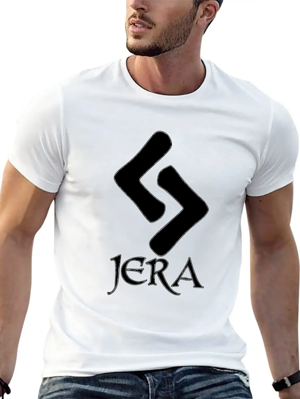 Jera Rune Protection Rune Magical Powers Casual Graphic T-Shirt – Simple And Comfortable Daily Wear