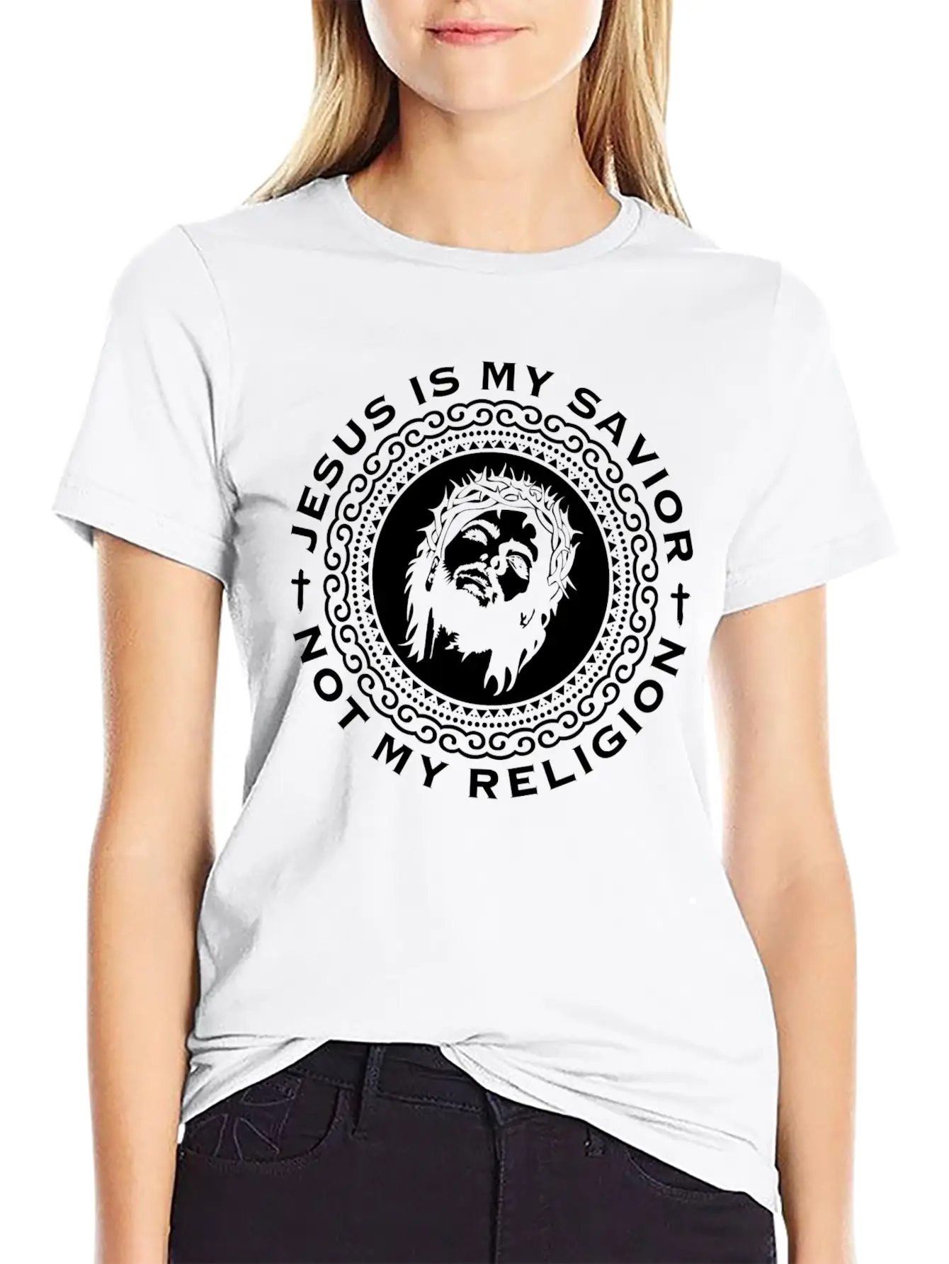 Jesus Christianity Prayer Bible Verse John Unisex Short Sleeve Soft Cotton T-Shirt – Casual Everyday Wear