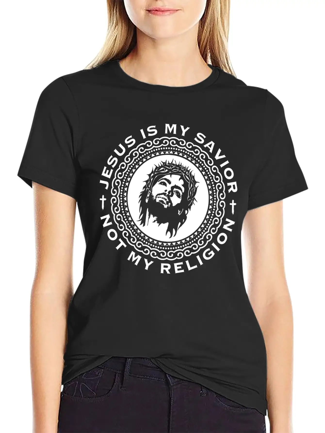 Jesus Christianity Prayer Bible Verse John Unisex Short Sleeve Soft Cotton T-Shirt – Casual Everyday Wear