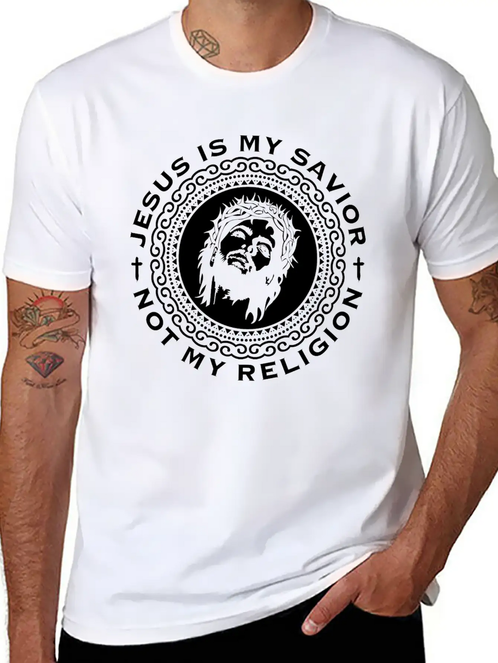 Jesus Christianity Prayer Bible Verse John Unisex Short Sleeve Soft Cotton T-Shirt – Casual Everyday Wear