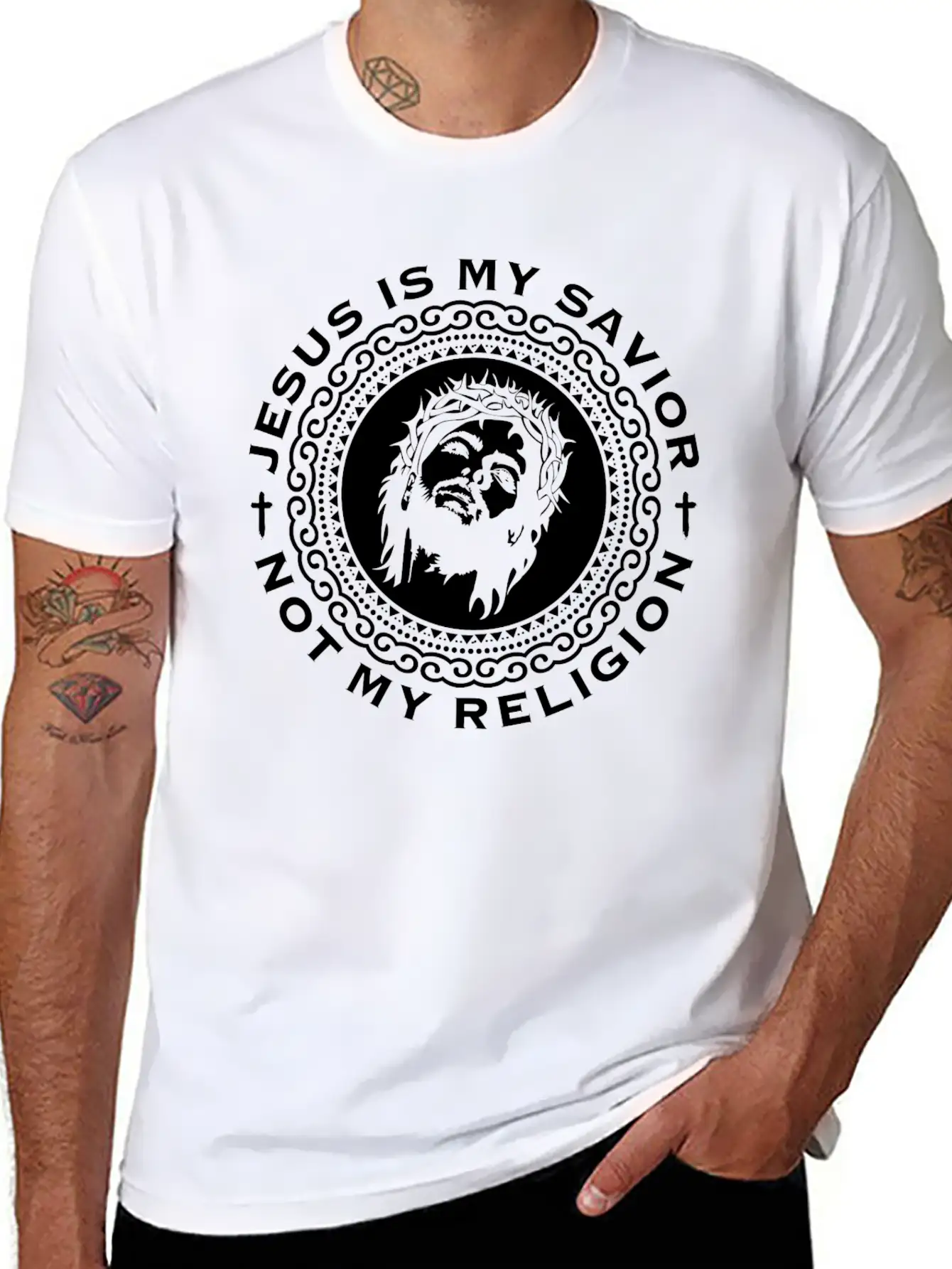 Jesus Christianity Prayer Bible Verse John Unisex Short Sleeve Soft Cotton T-Shirt – Casual Everyday Wear