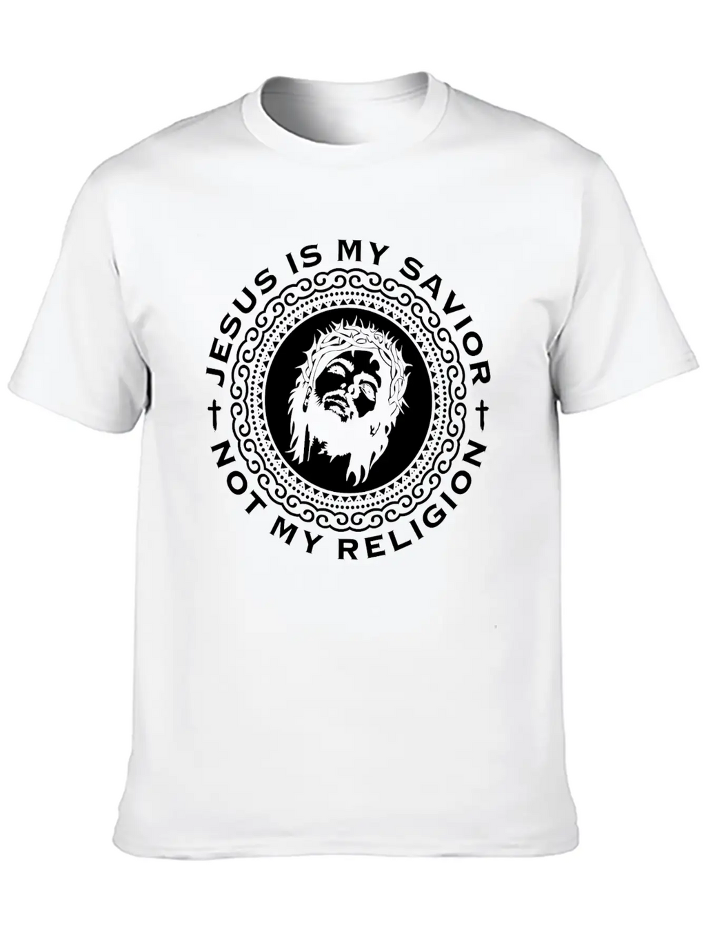 Jesus Christianity Prayer Bible Verse John Unisex Short Sleeve Soft Cotton T-Shirt – Casual Everyday Wear
