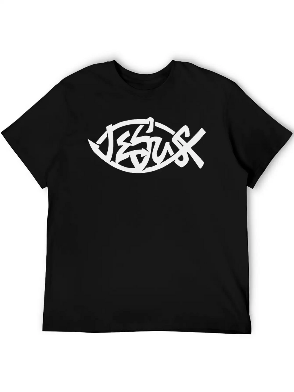 Jesus Fish, Jesus Christ, Christian Casual Graphic T-Shirt – Simple And Comfortable Daily Wear