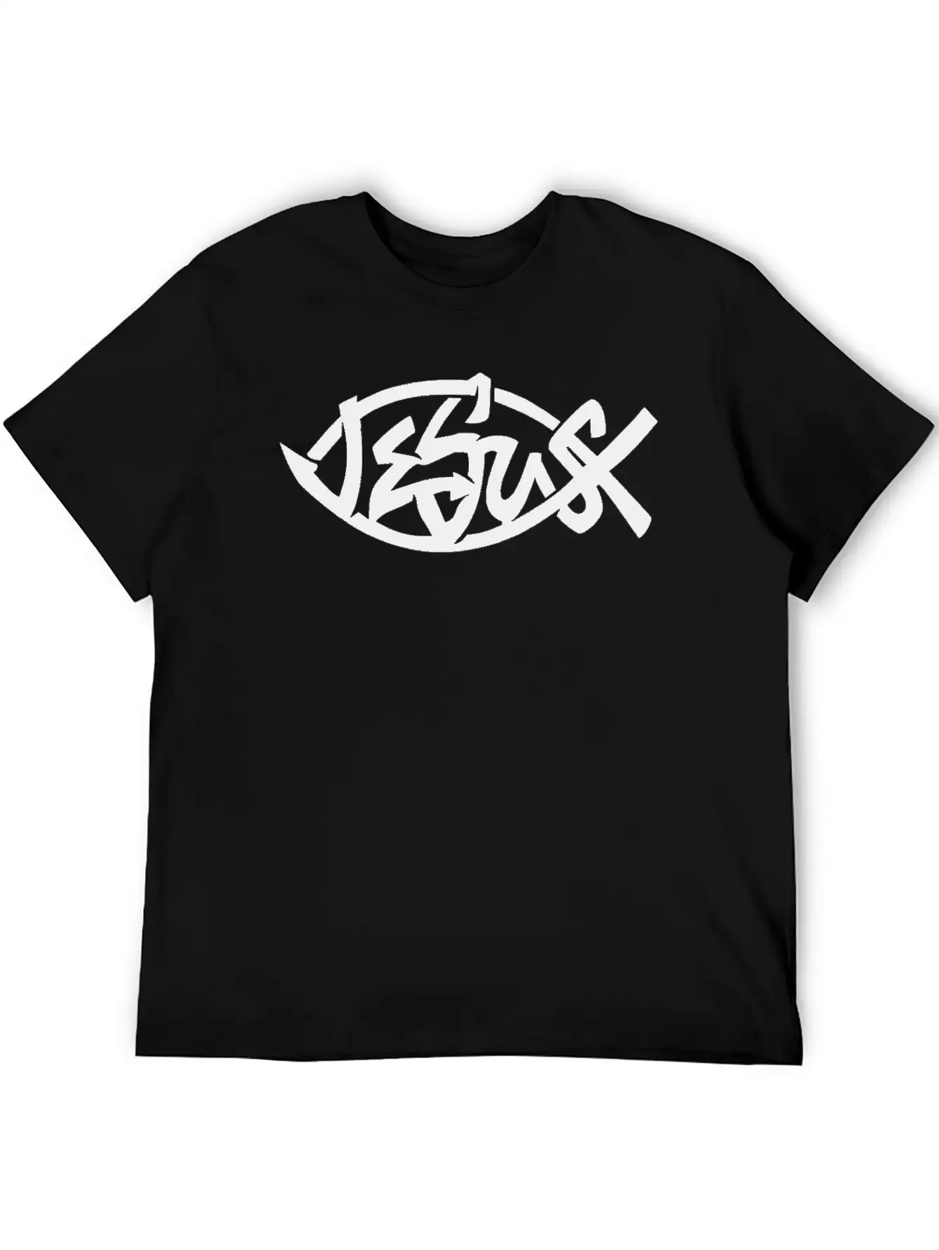 Jesus Fish, Jesus Christ, Christian Casual Graphic T-Shirt – Simple And Comfortable Daily Wear